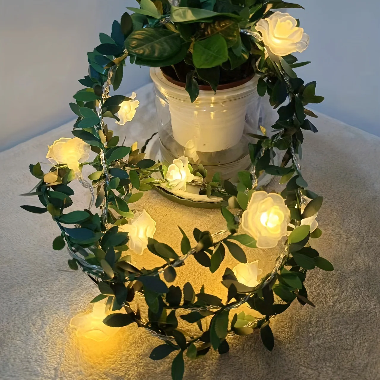 LED Light String Simulation Green Leaf Vine - Image 5