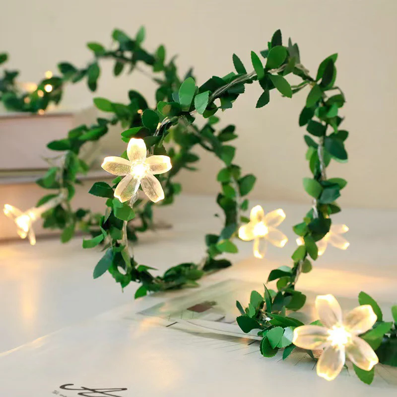 LED Light String Simulation Green Leaf Vine - Image 6