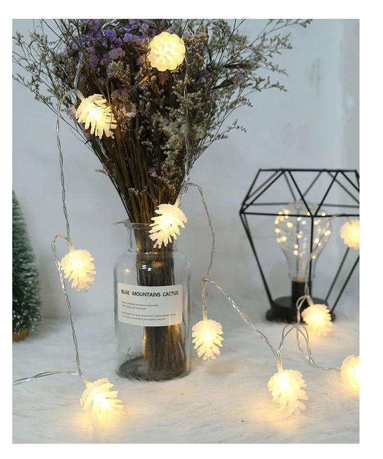 LED Simulation Transparent Pine Nut Light String - Image 4