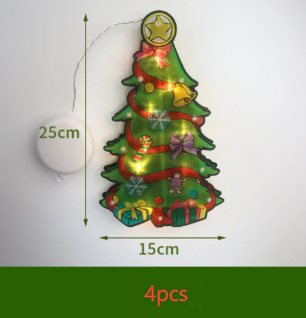 LED Suction Cup Window Hanging Lights Christmas Decoration - Image 15