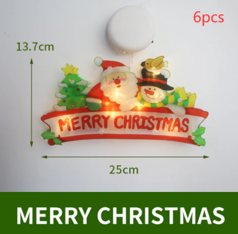 LED Suction Cup Window Hanging Lights Christmas Decoration - Image 18