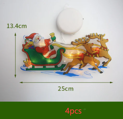 LED Suction Cup Window Hanging Lights Christmas Decoration - Image 19