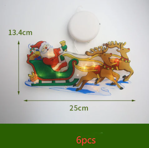 LED Suction Cup Window Hanging Lights Christmas Decoration - Image 20