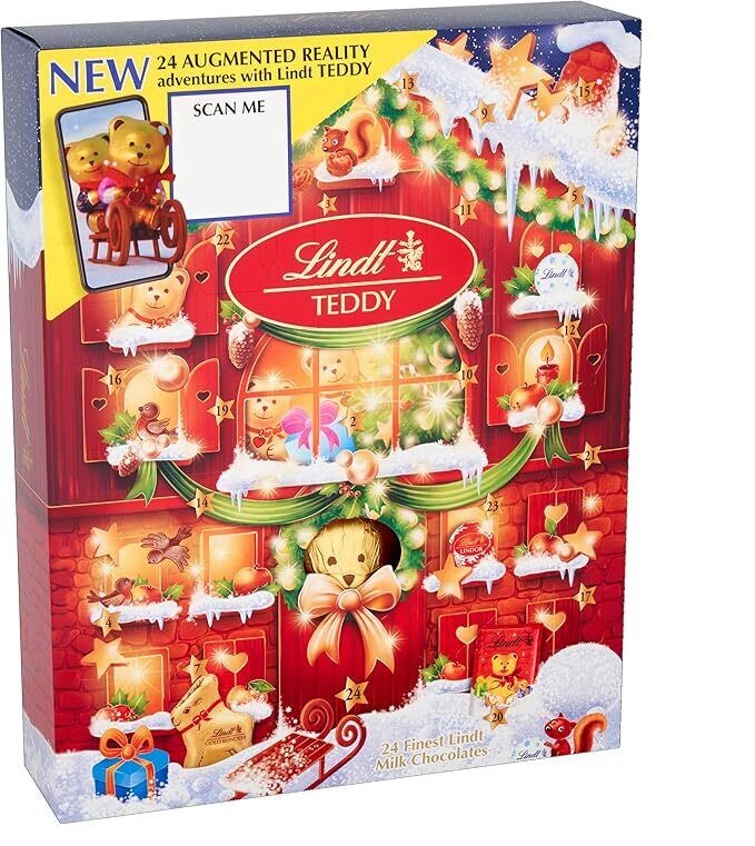 Lindt Teddy Advent Calendar 2024 Augmented Reality Christmas Milk Chocolate 250G - Image 3