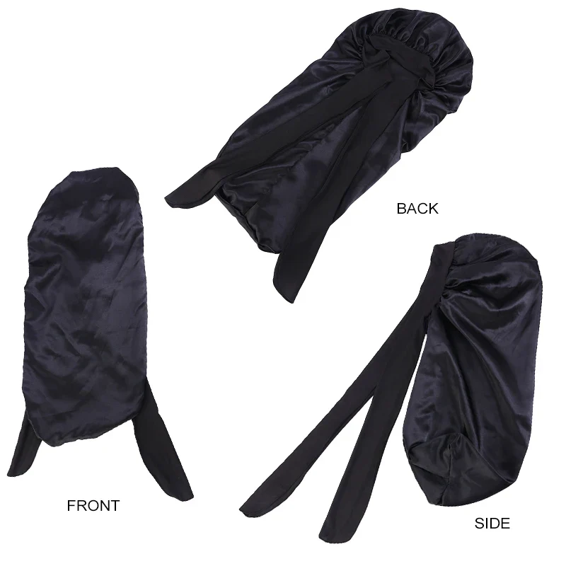Long Bowknot Satin Bonnet - Image 3