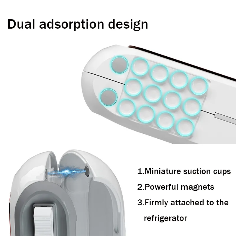 Magnetic Refillable Plastic Wrap Dispenser with Cutter - Image 5