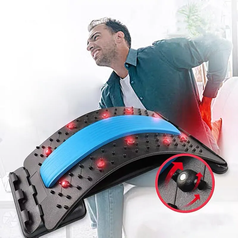 Magnetic Therapy Adjustable Back Stretcher and Massager - Image 2