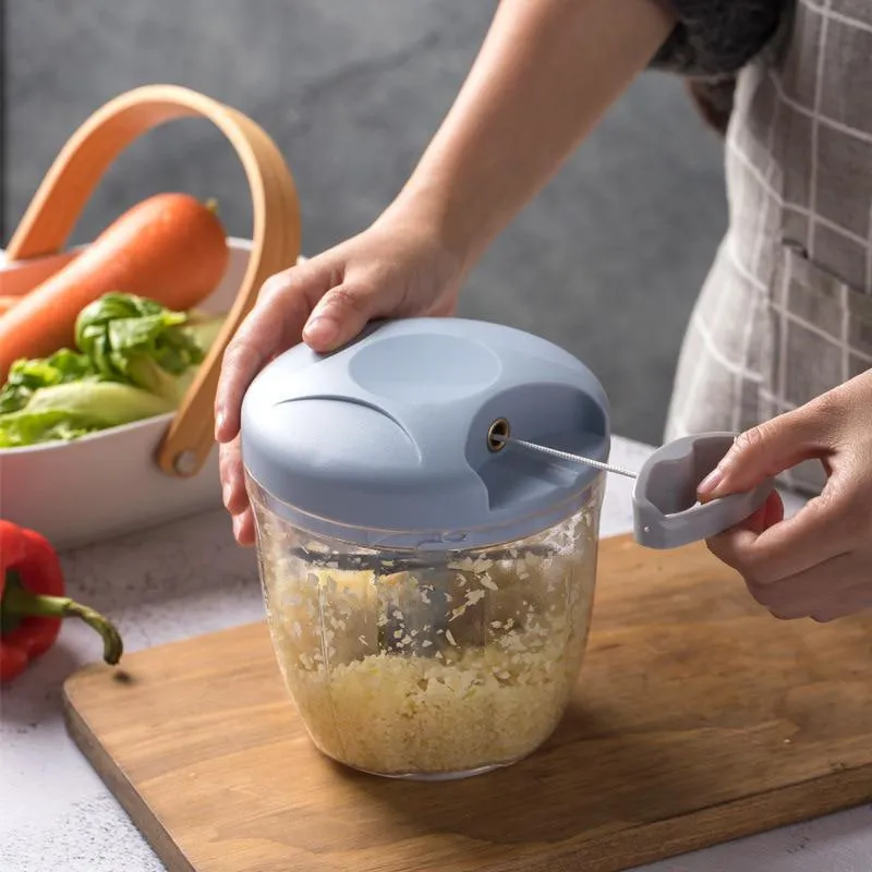 Manual Meat Mincer Garlic Chopper 500/900ML - Image 2