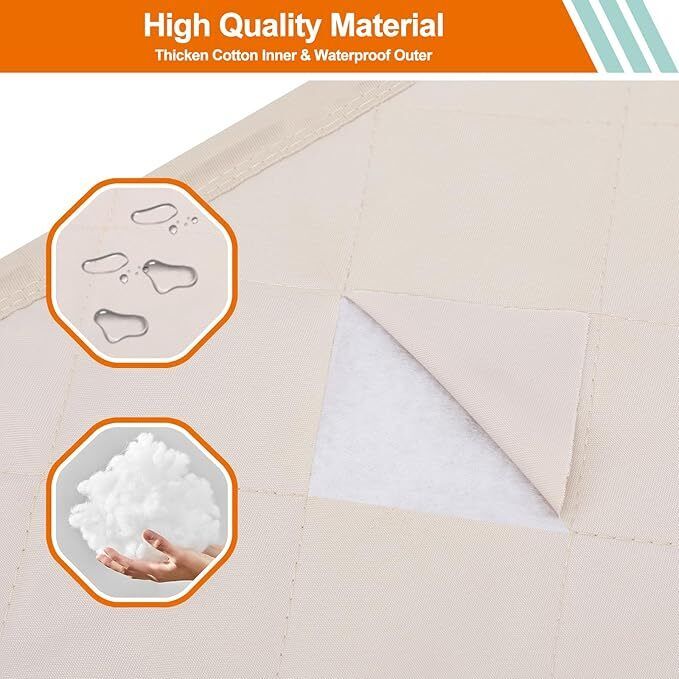 MEFENY Magnetic Thermal Insulated Door Curtain, 100X210Cm Thickened Weatherproof - Image 5