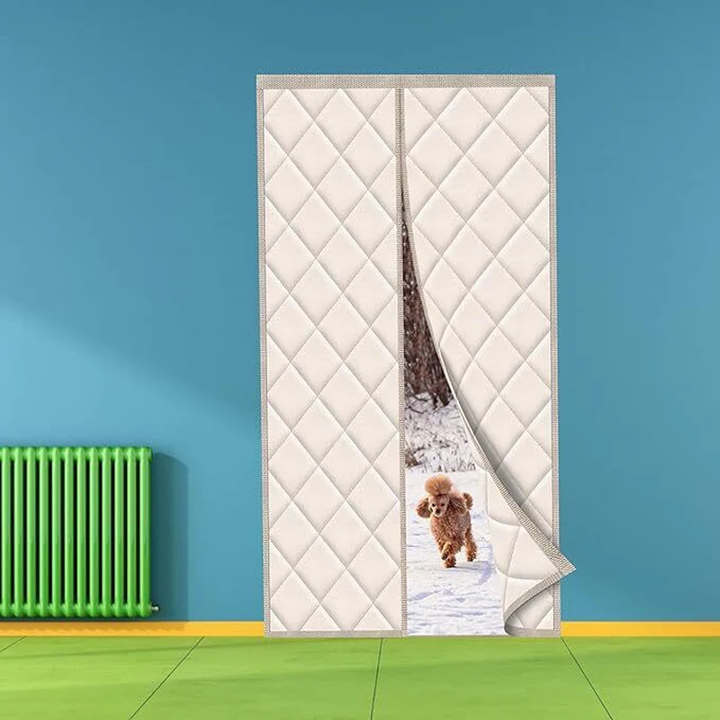MEFENY Magnetic Thermal Insulated Door Curtain, 100X210Cm Thickened Weatherproof - Image 7