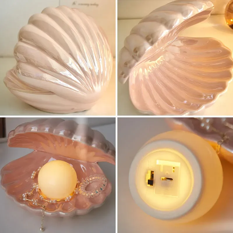Mermaid Pearl Shell Night Glow Light - Image 5