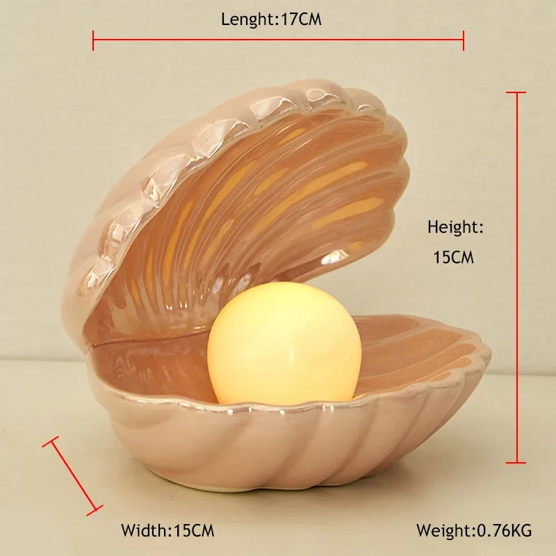 Mermaid Pearl Shell Night Glow Light - Image 6