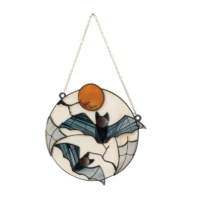 Moon Bat Decorative Acrylic Pendant - Image 2