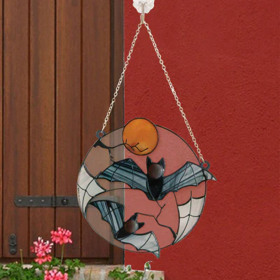 Moon Bat Decorative Acrylic Pendant - Image 3