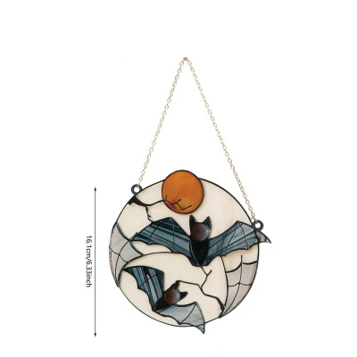 Moon Bat Decorative Acrylic Pendant - Image 5