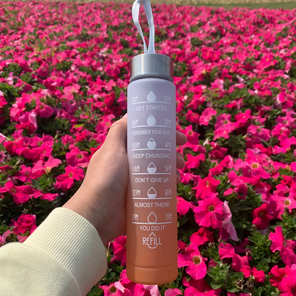 Motivational Sports Water Bottle with Time Marker - Image 15