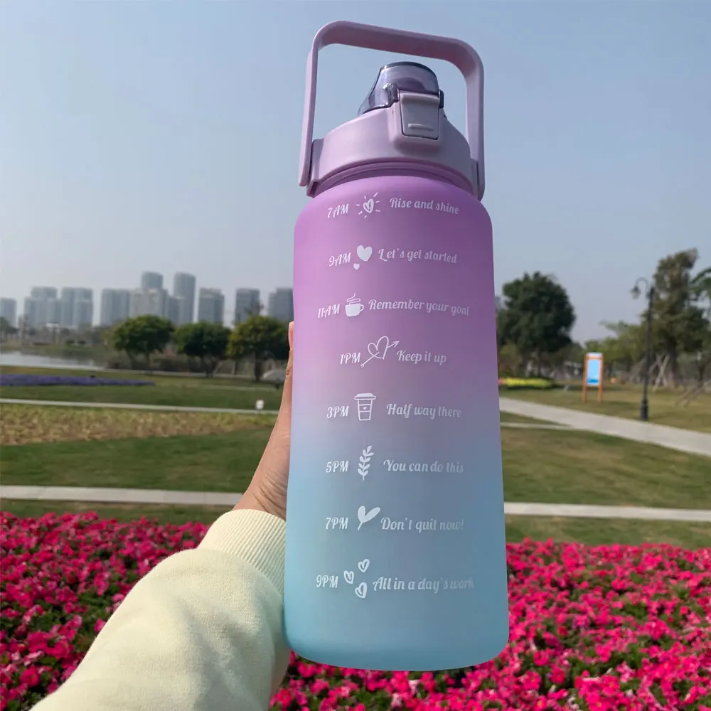 Motivational Sports Water Bottle with Time Marker - Image 23