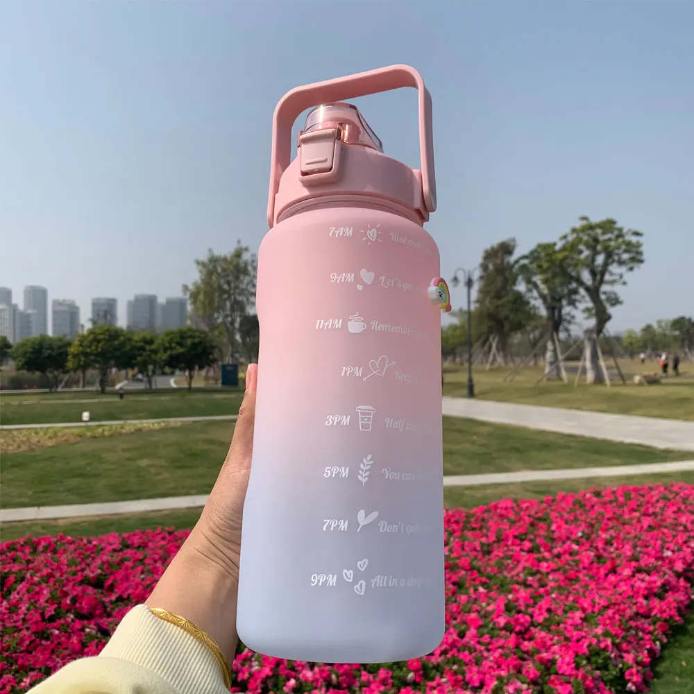 Motivational Sports Water Bottle with Time Marker - Image 24