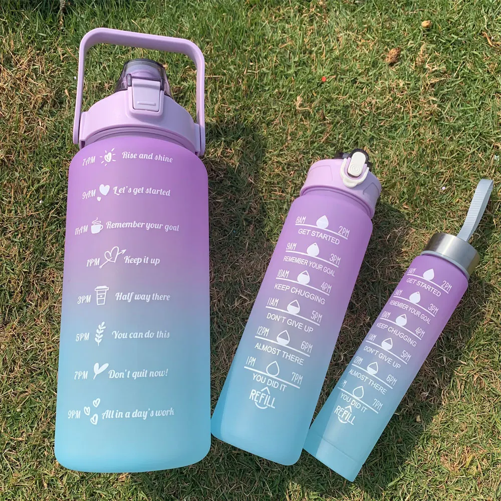 Motivational Sports Water Bottle with Time Marker - Image 27