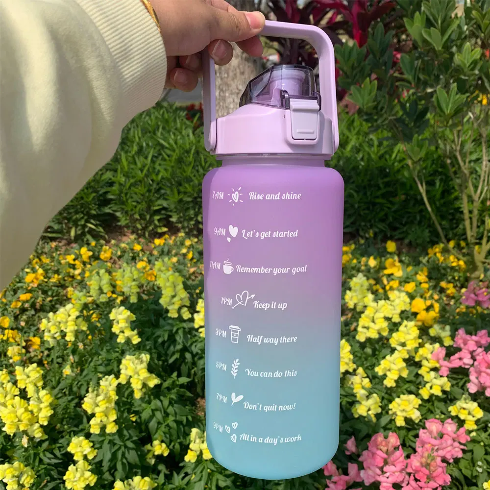Motivational Sports Water Bottle with Time Marker - Image 4