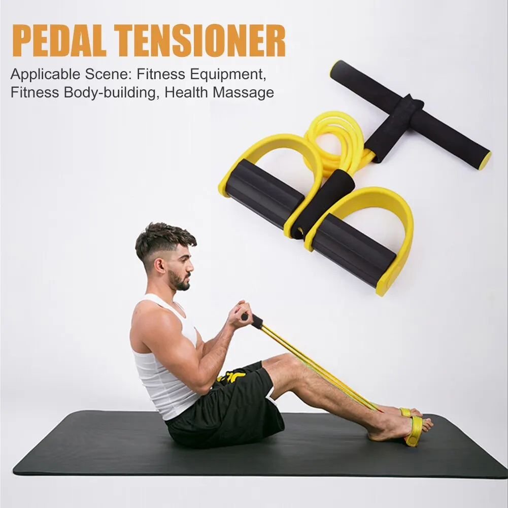 Multi-Function Tension Rope Bands with 4-Tube Elastic Pedal Puller - Image 5