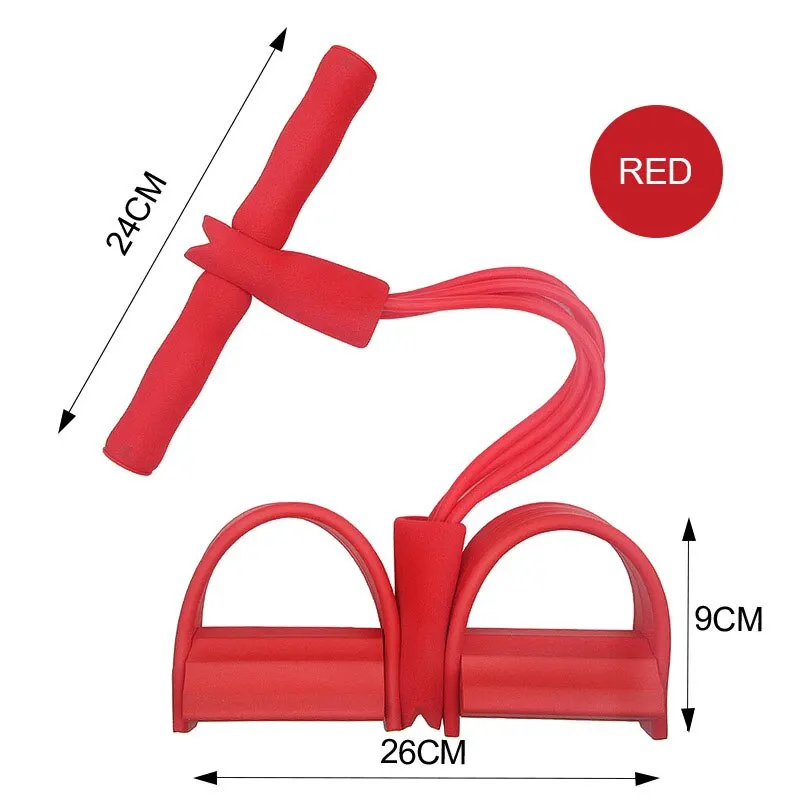 Multi-Function Tension Rope Bands with 4-Tube Elastic Pedal Puller - Image 7
