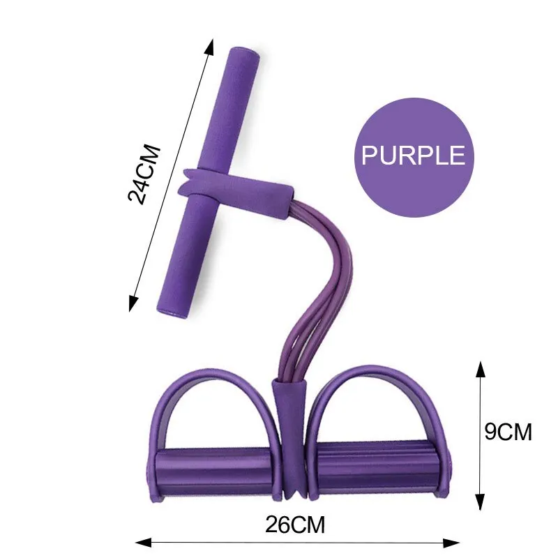 Multi-Function Tension Rope Bands with 4-Tube Elastic Pedal Puller - Image 9