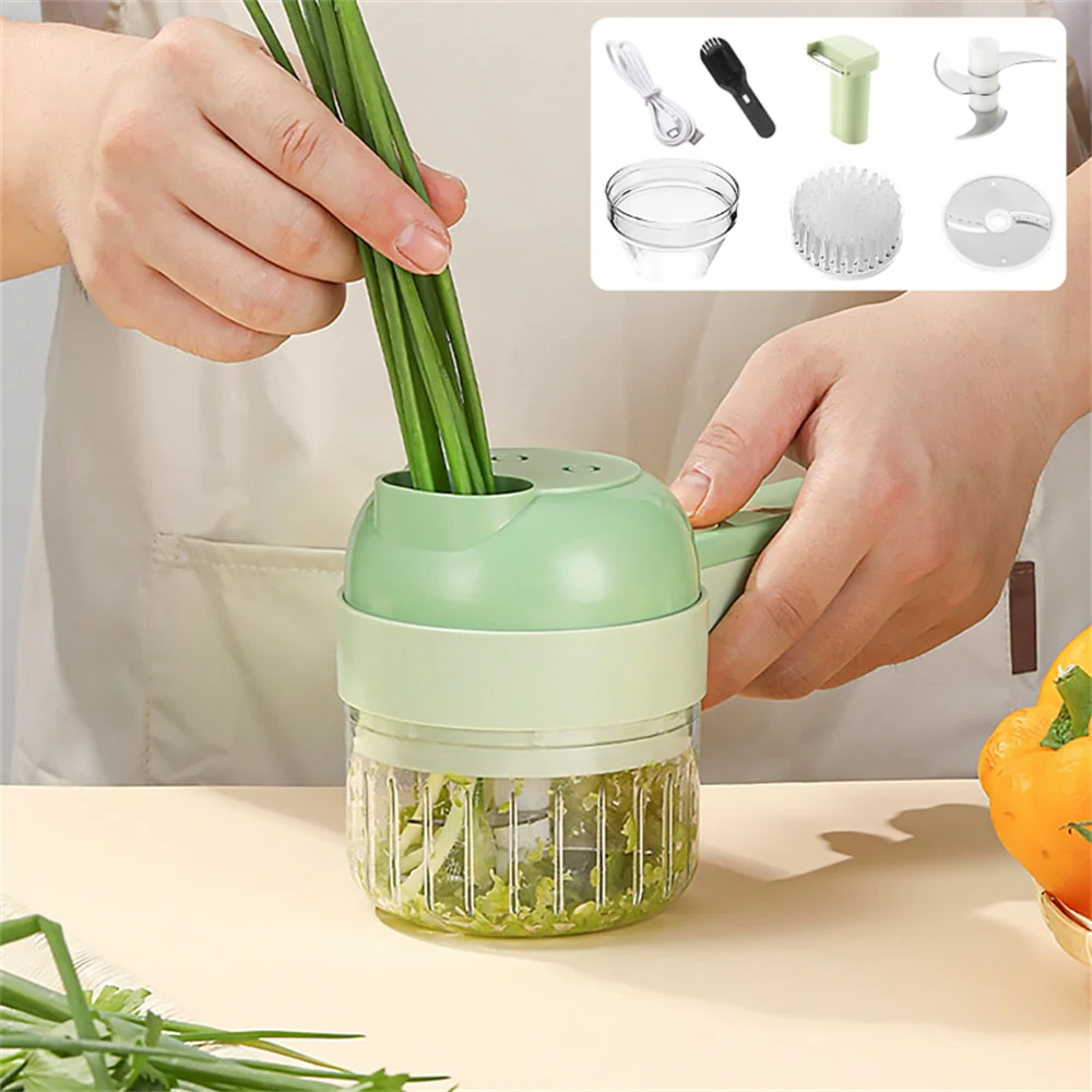 Multifunctional 4 In1 Electric Vegetable Cutter Slicer - Image 5