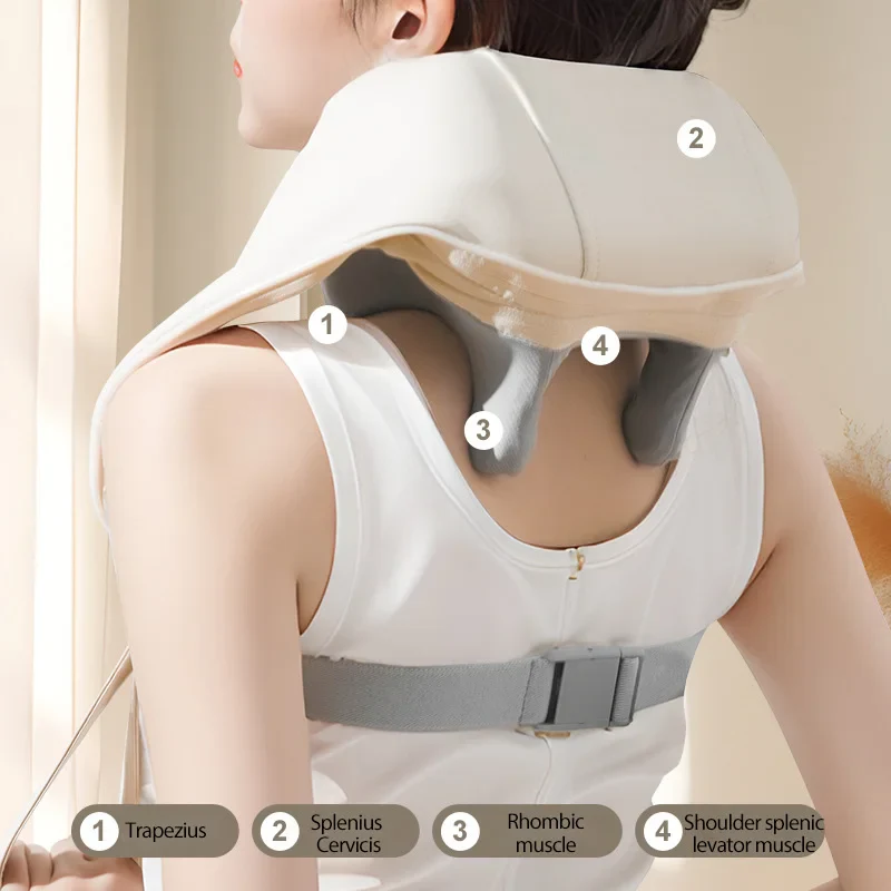 Multifunctional Cervical & Trapezius Muscle Massager – Neck, Shoulder & Hot Compress Therapy - Image 5