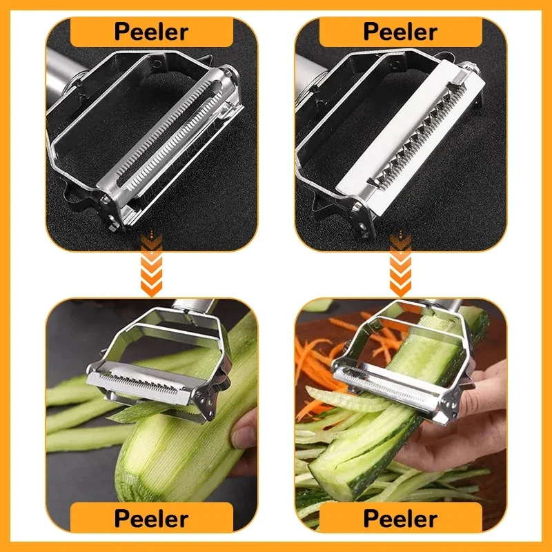 Multifunctional Stainless Steel Kitchen Vegetable and Fruit Peeler - Image 5