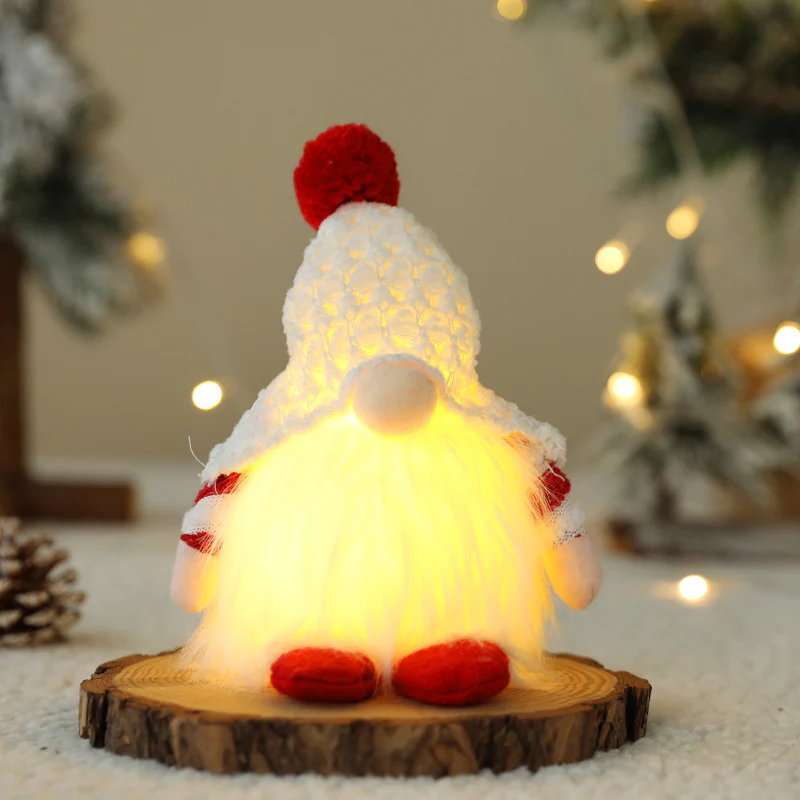 Christmas Faceless LIGHT UP Gnomes Doll With Lights - Image 4