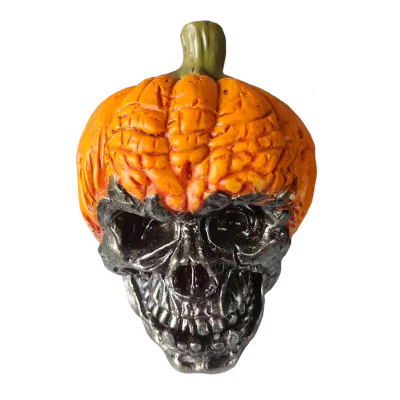 Evil Pumpkin Skull Halloween Ornament - Image 9