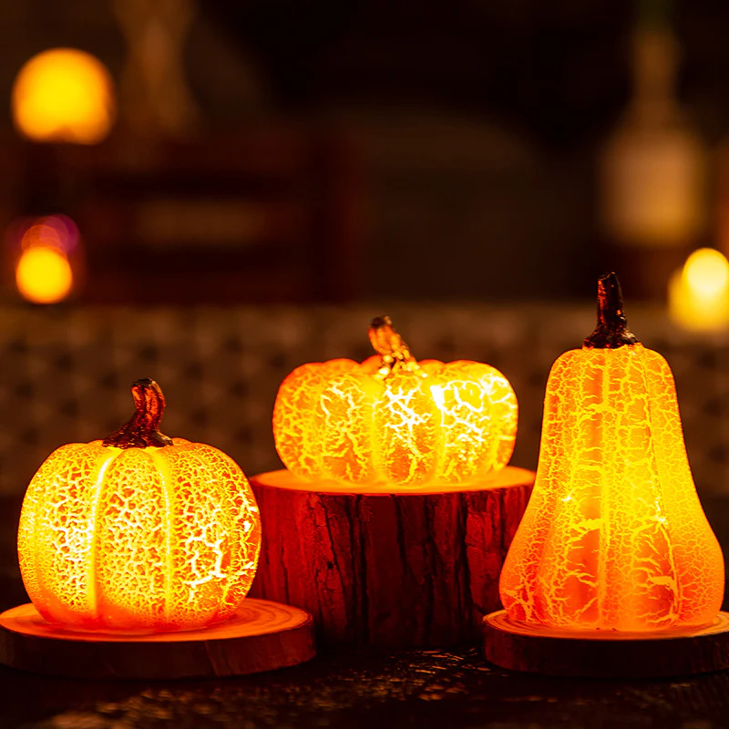 Halloween LED Candle Lamp Luminous Pumpkin Lantern - Image 3