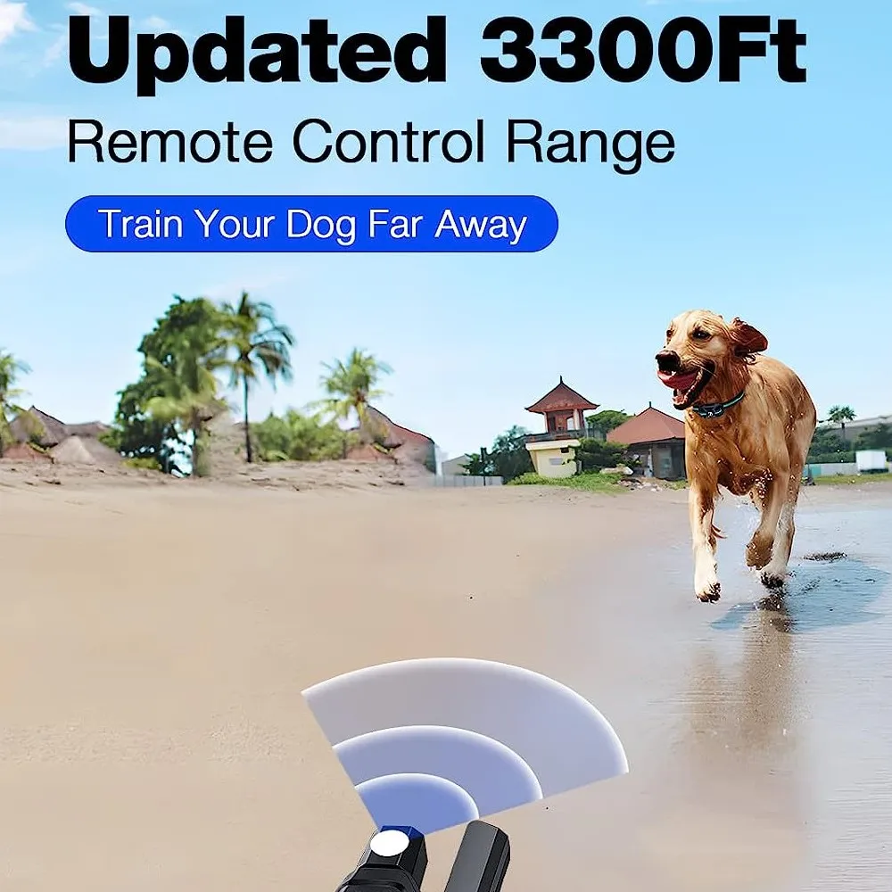 No-Shock 3300Ft Dog Training Collar with Remote - Image 4