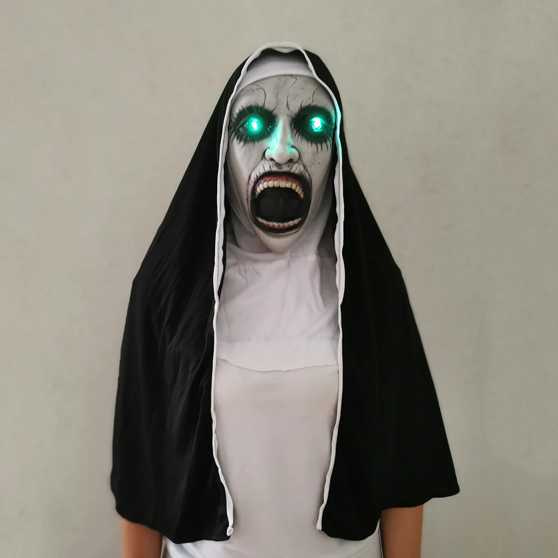 Nun Mask Halloween Ghost Horror Costume Played - Image 6