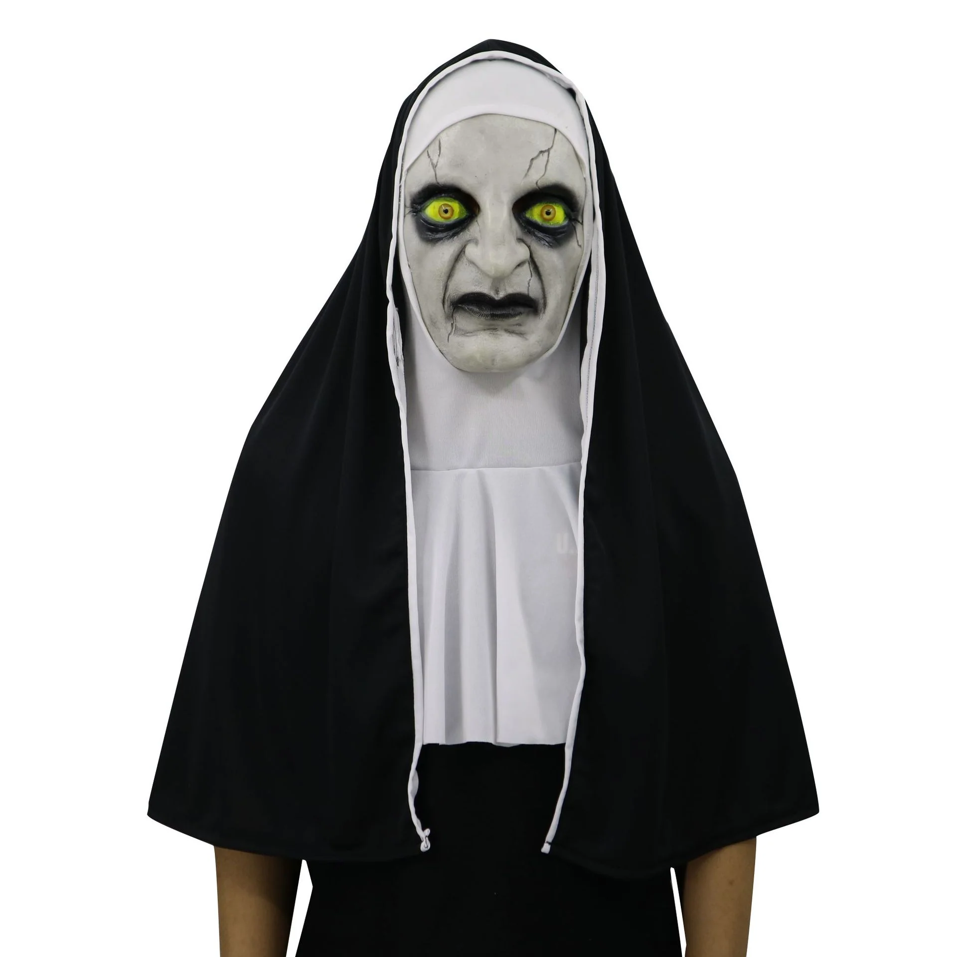 Nun Mask Halloween Ghost Horror Costume Played - Image 8