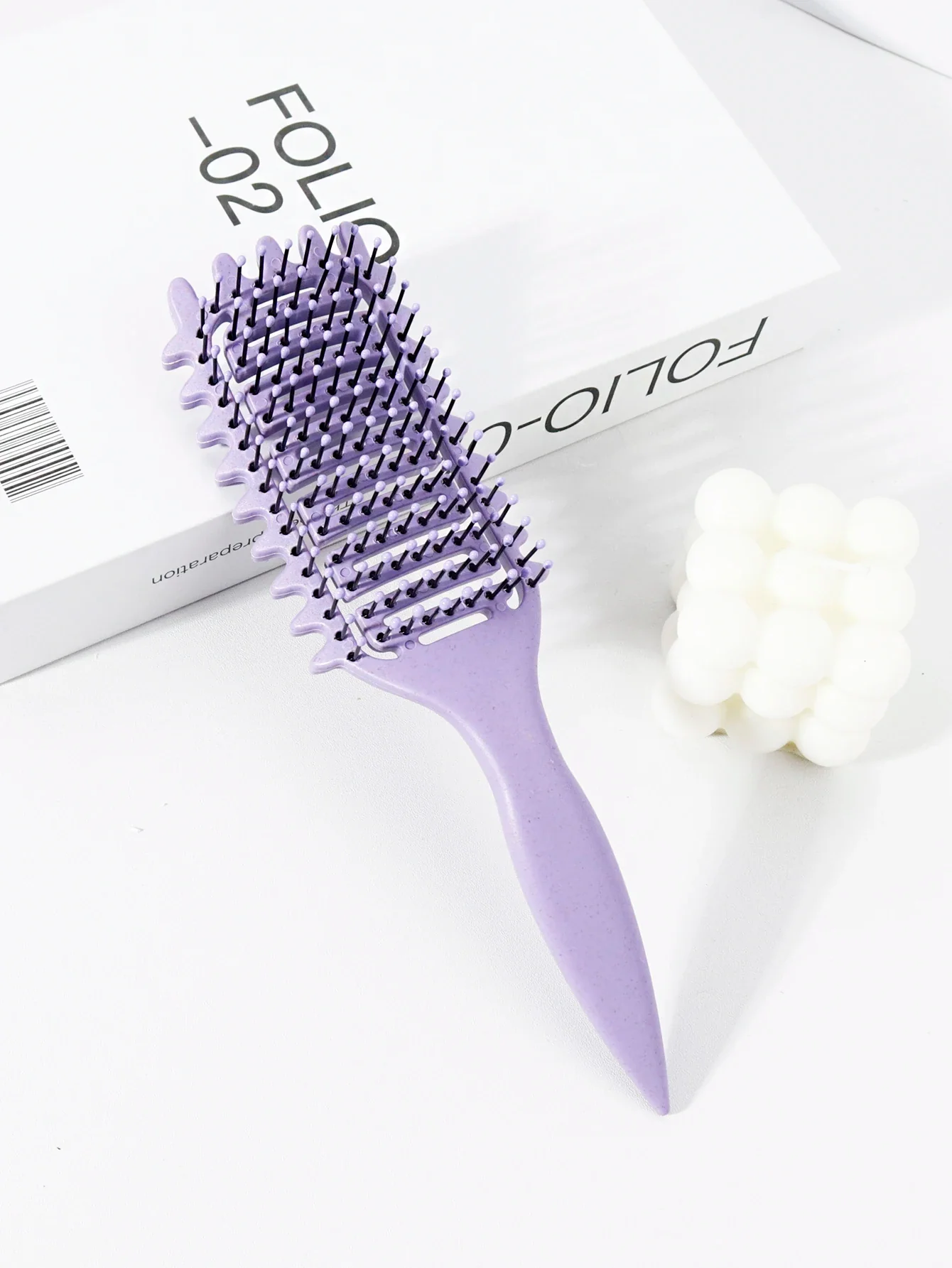 Nylon Bristle Hair Styling Brush - Image 6