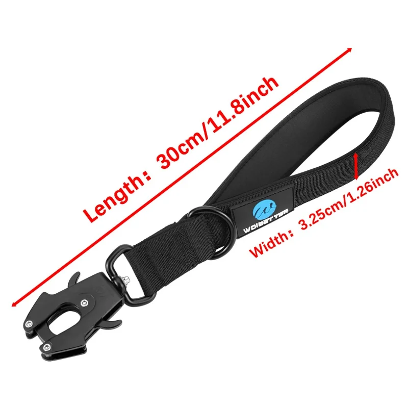 Nylon Military Style Short Leash with Metal Buckle - Image 6
