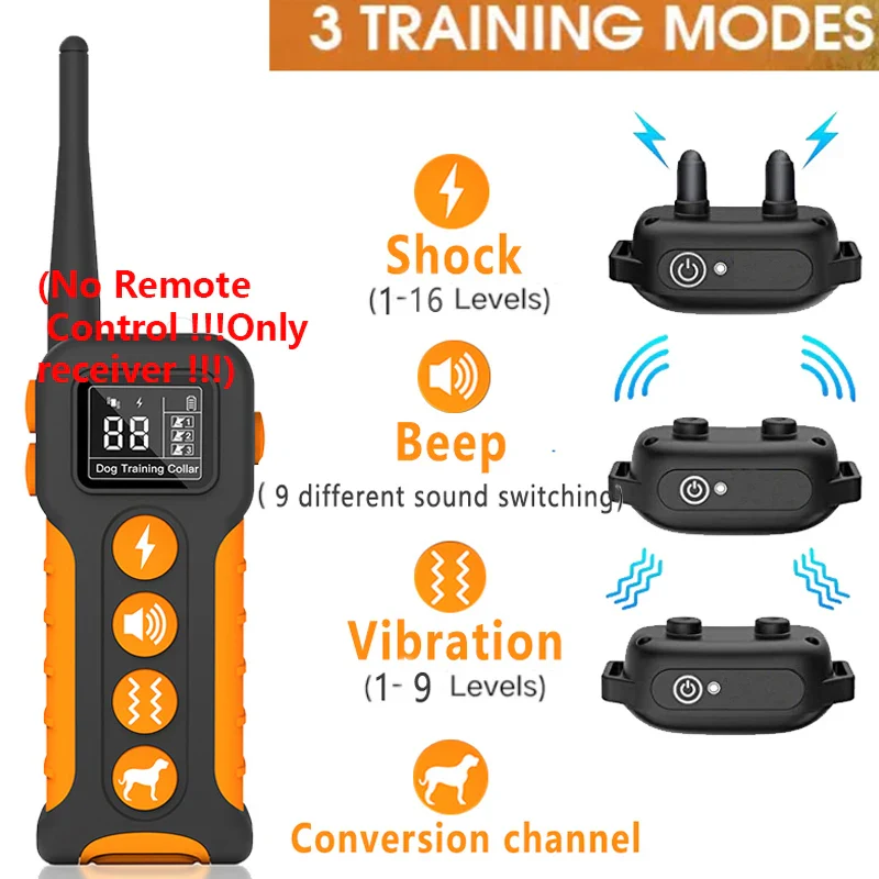 PD518 Dog Shock Collar with Receiver (NO REMOTE CONTROL /TRANSMITTER) - Image 5