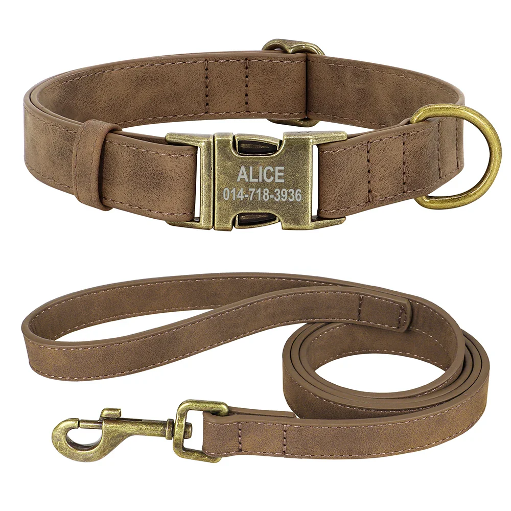 Personalised Leather Dog Collar and Lead Set - Image 14