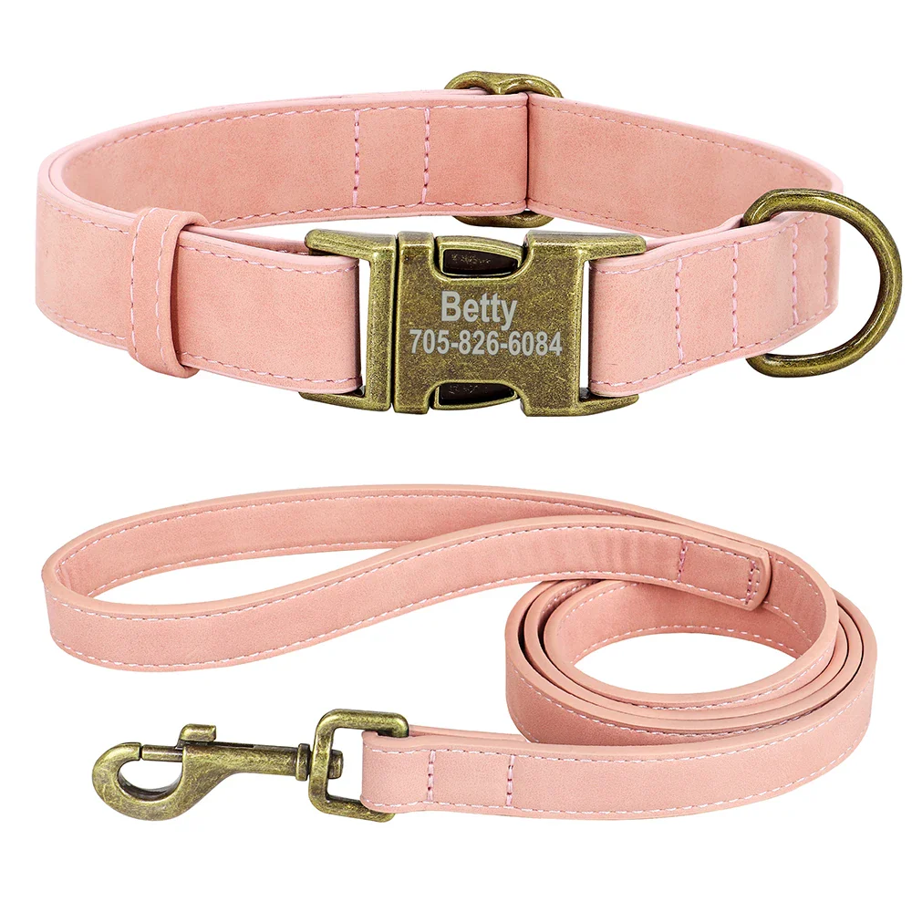 Personalised Leather Dog Collar and Lead Set - Image 8
