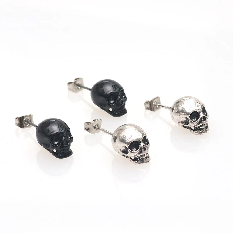 Personality Retro Skull Eardrops Earrings For Halloween - Image 2