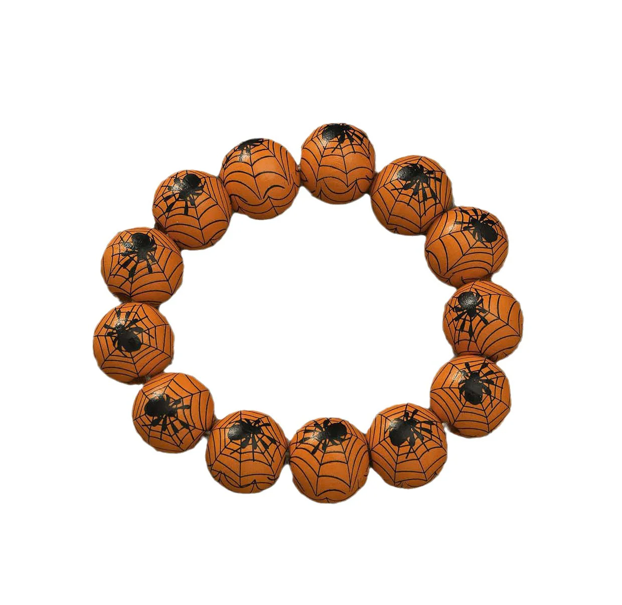 Personalised Fashion Pumpkin Spider Printed Beaded Bracelet - Image 2