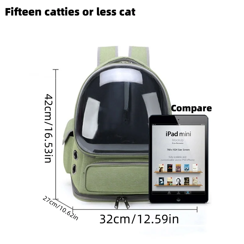 Pet Cat Carrier Backpack – Outdoor Travel Bag for Cats & Small Dogs - Image 6