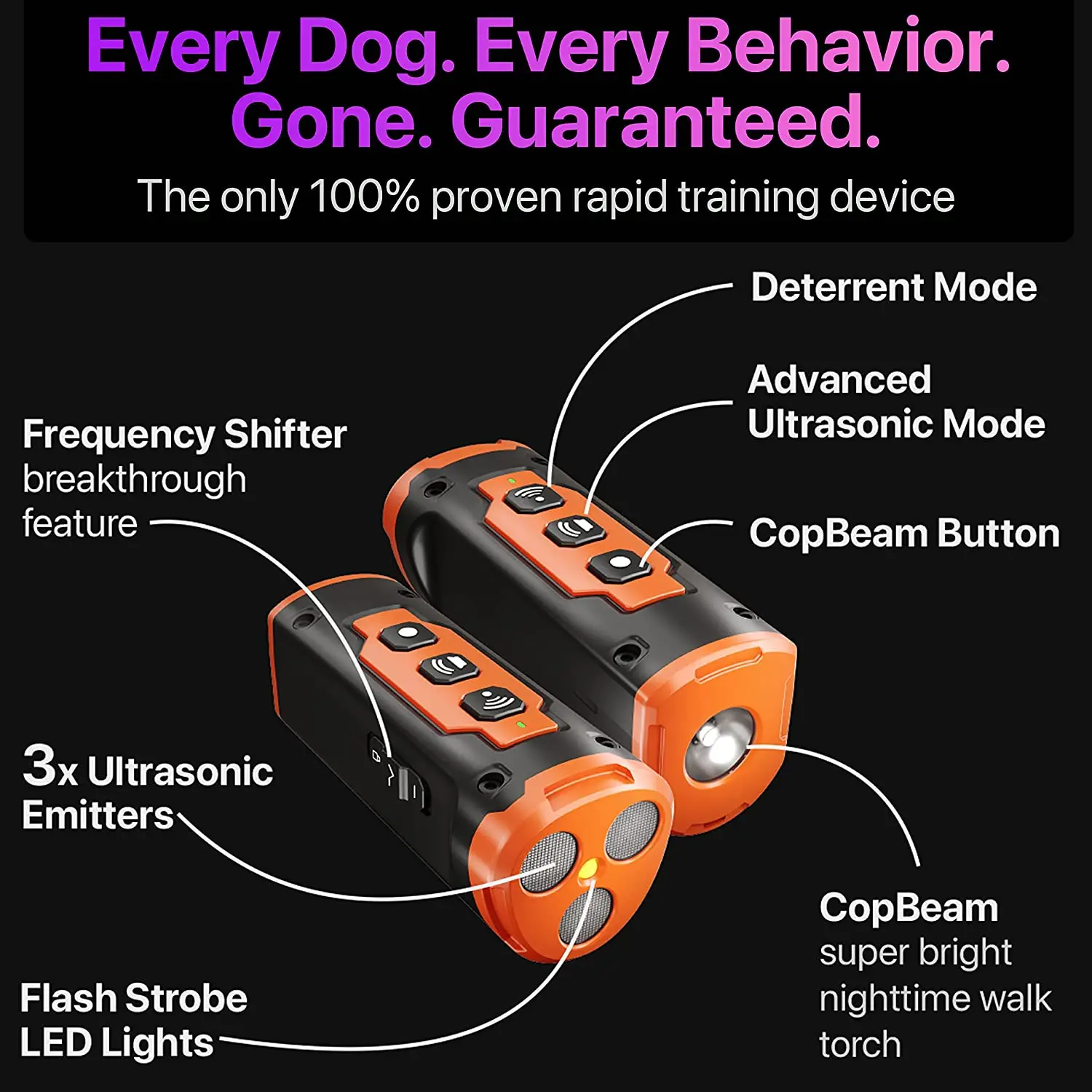 Pet Dog Ultrasonic Dog Training Device with LED Flashlight - Image 5