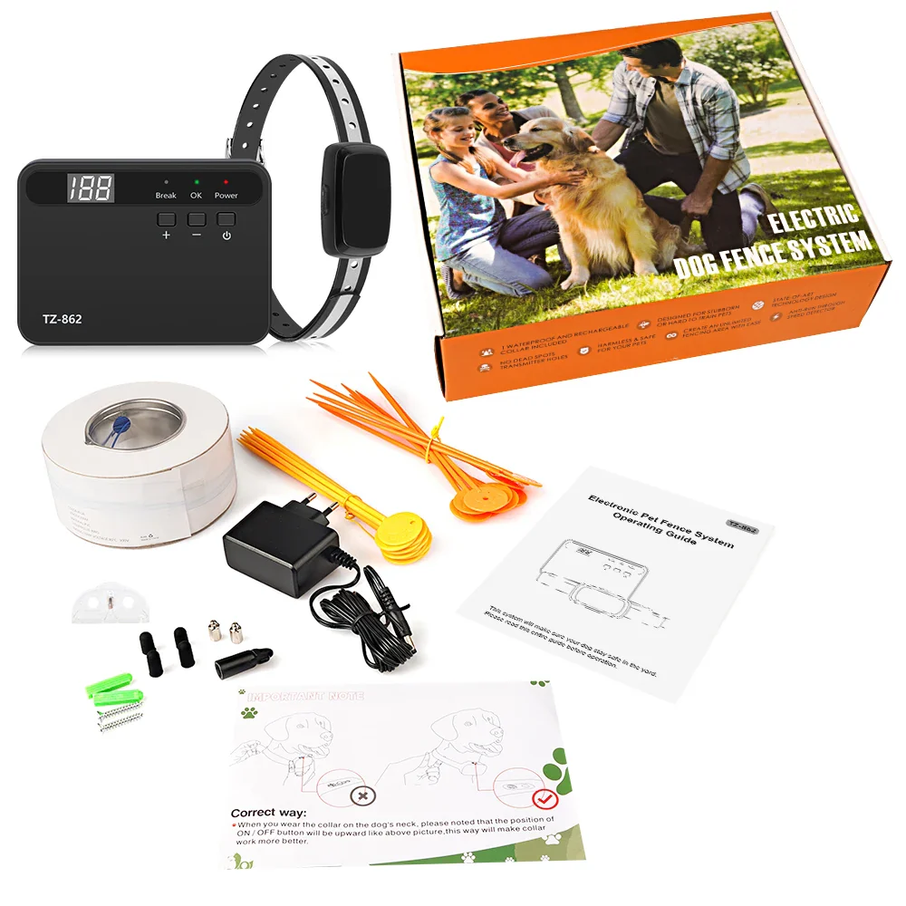Pet Fence In-Ground Electric Dog Fence System with Waterproof Rechargeable Training Collar - Image 7