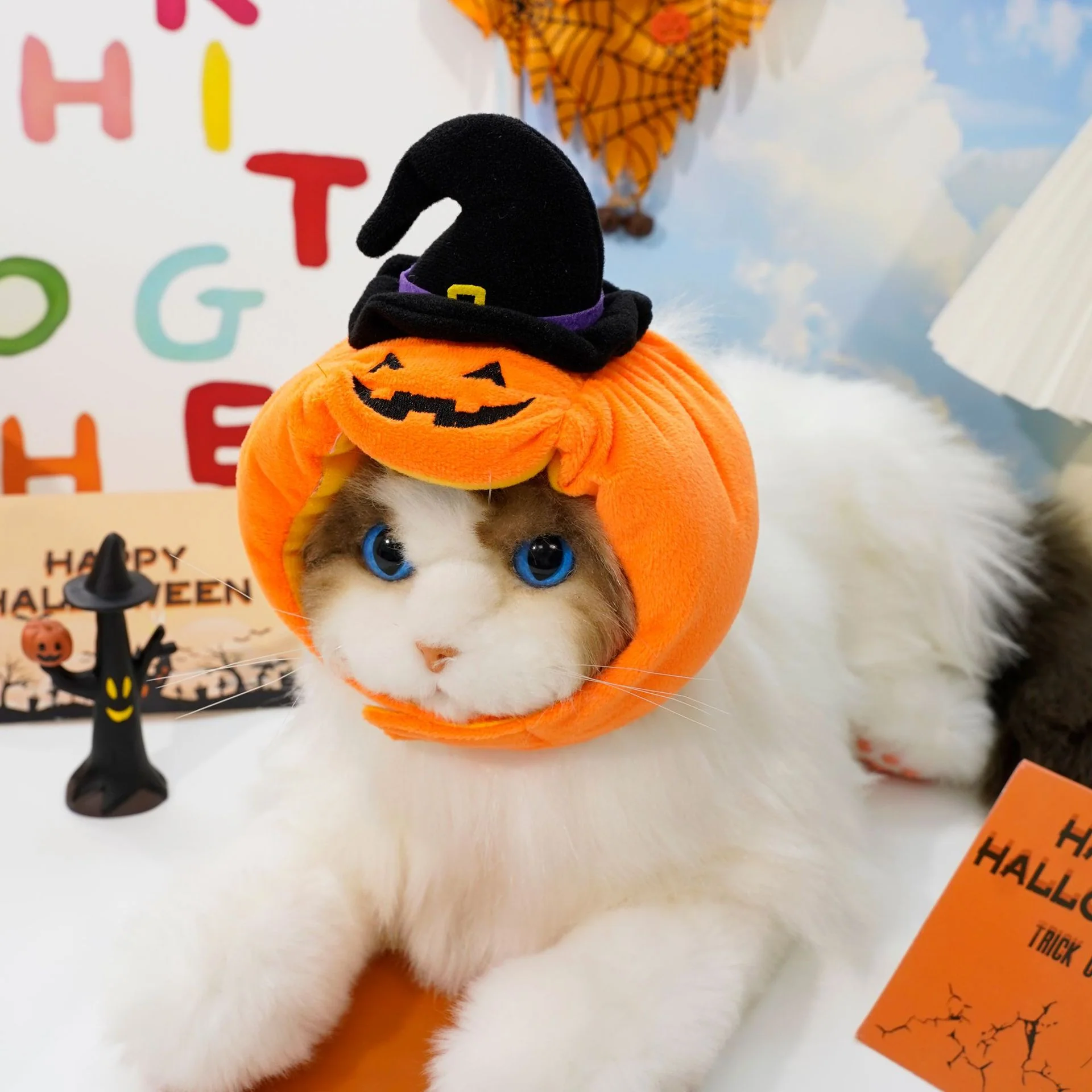 Pet Hat Halloween Funny Pumpkin Hat - Image 5