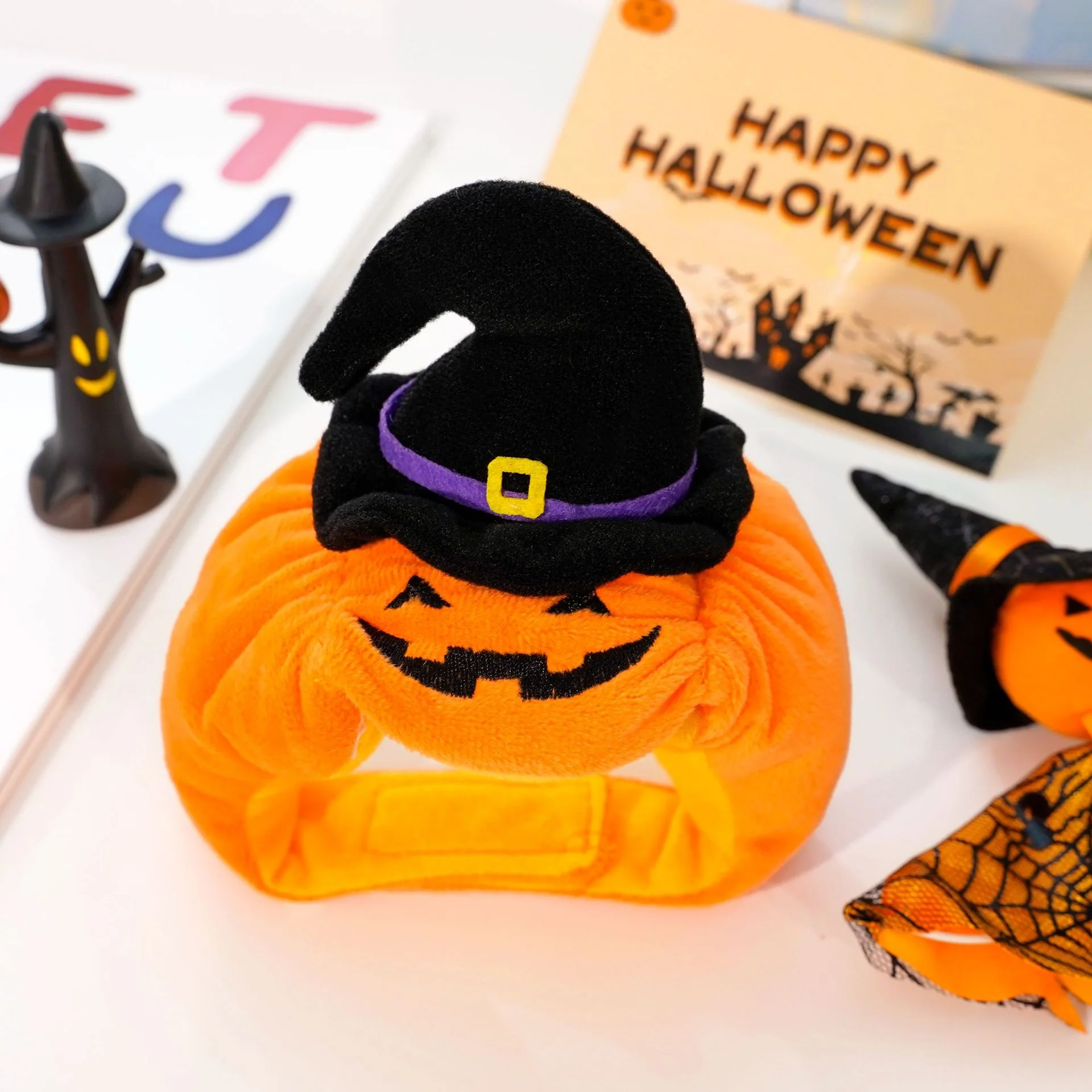 Pet Hat Halloween Funny Pumpkin Hat - Image 6