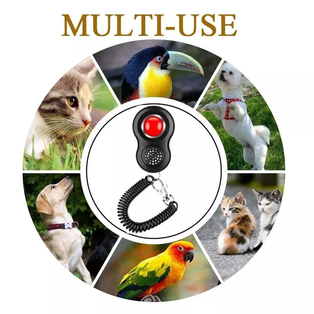 Pet Training Clicker with Finger Loop and Wrist Band - Image 6