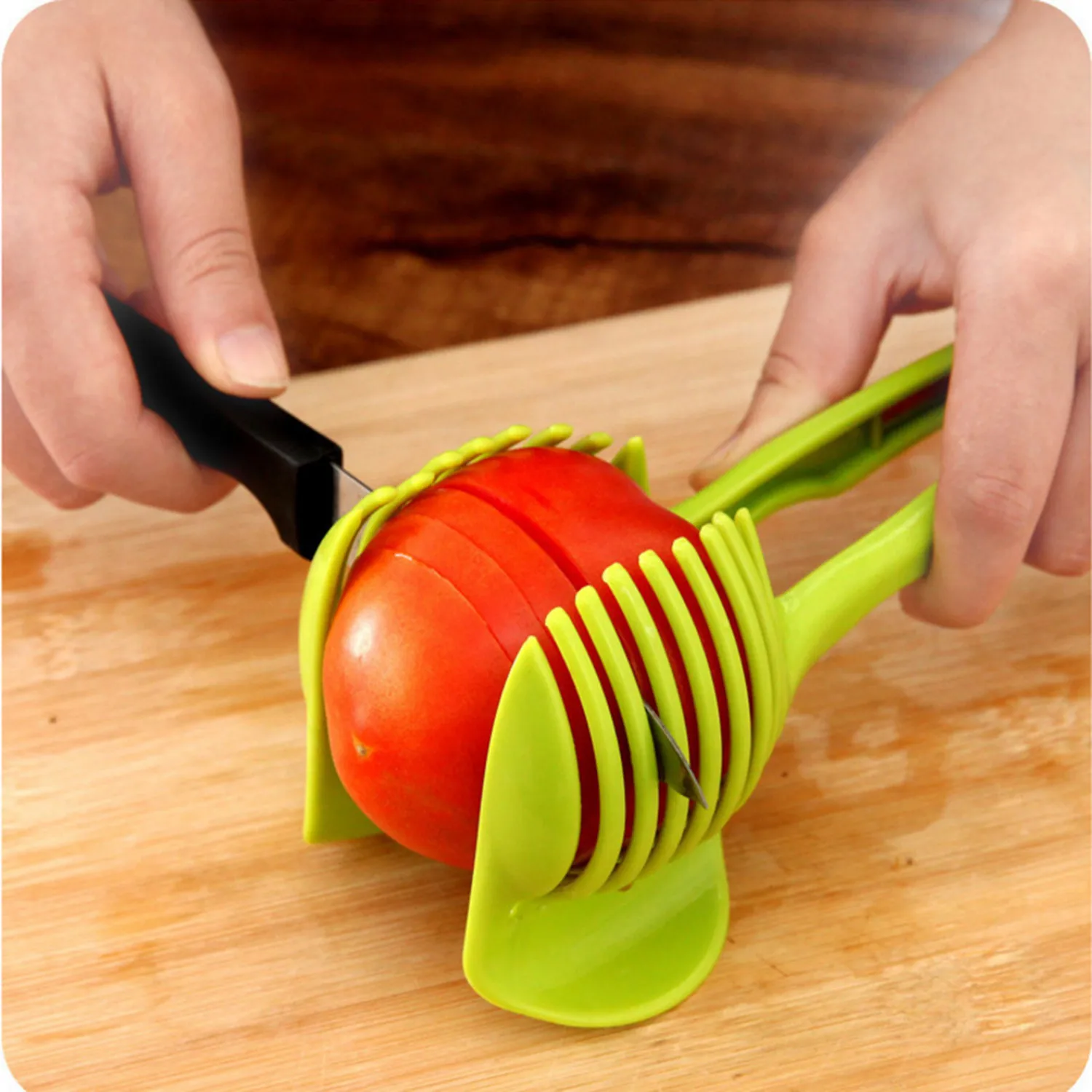 Plastic Kitchen Handheld Vegetable Slicer for Potato or Tomato - Image 7